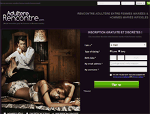 Tablet Screenshot of adultererencontre.com
